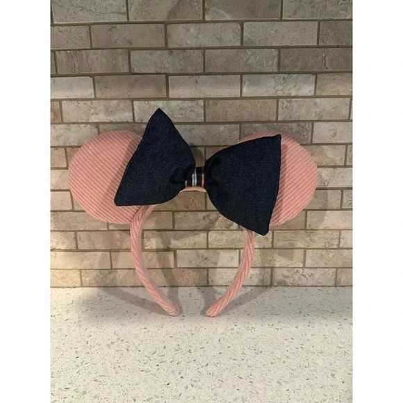 Minnie Mouse Ear Headband for Adults – Denim and Corduroy db - Picture 1 of 2